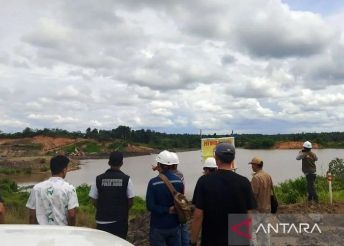 Polda Jambi Cek Lobang Bekas Tambang Batu Bara di Batanghari