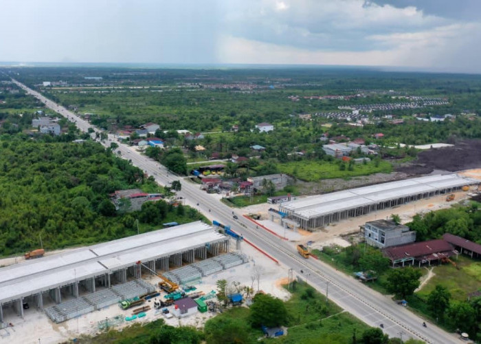 Ada Pekerjaan Jalan Tol Lingkar Pekanbaru, Jalan Nasional Pekanbaru-Padang Dilakukan Buka-Tutup