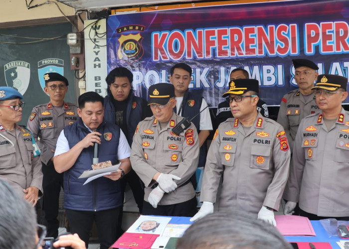 Kecanduan Narkoba dan Judi Online, Pria di Jambi Bobol Rumah dan Gasak Harta Korban Rp150 juta.