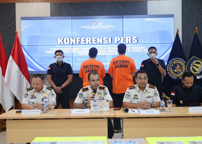 Imigrasi Jambi Deportasi Dua WNA Asal Yaman Usai Coba Ajukan Paspor RI Ilegal