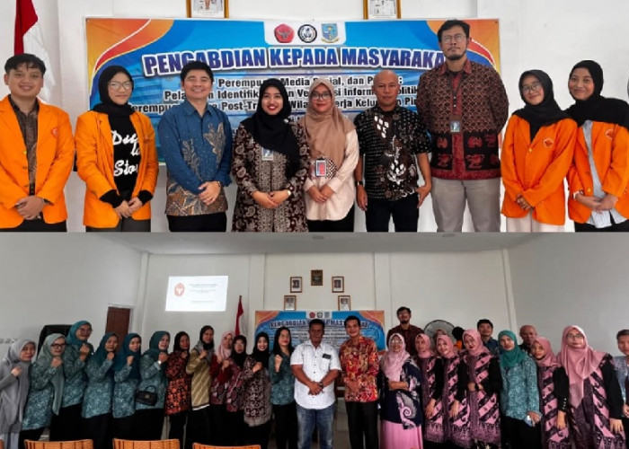 Tangkal Hoaks Politik, Tim PPM Prodi Ilmu Politik UNJA Bekali Ibu-Ibu PKK Pinang Merah Literasi Digital