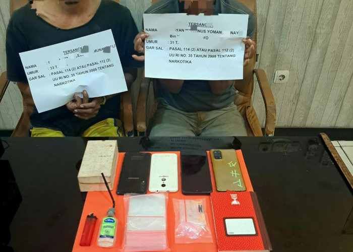 Lelek dan Noyan Dibekuk Polisi Karena Miliki 10 Paket Narkotika Jenis Sabu