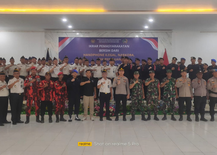 Lapas Narkotika Muara Sabak Gelar Apel Ikrar Bersih HP Ilegal dan Narkoba