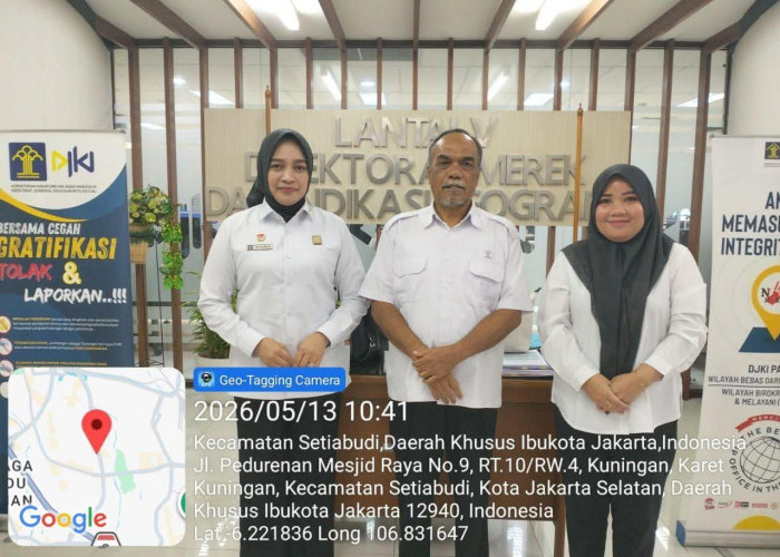Perkuat Pelaporan dan Program KI, Kadiv Yankum Kanwil Kemenkum Jambi Laksanakan Koordinasi ke DJKI
