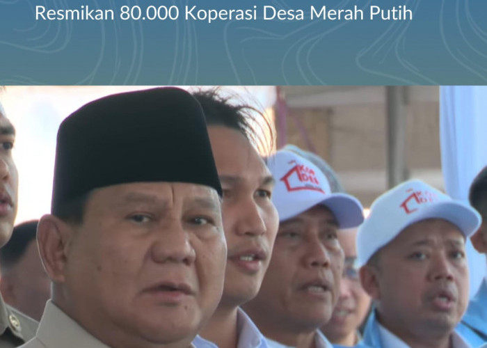 Menteri Nusron Dampingi Presiden Prabowo Resmikan 80.000 Koperasi Desa Merah Putih