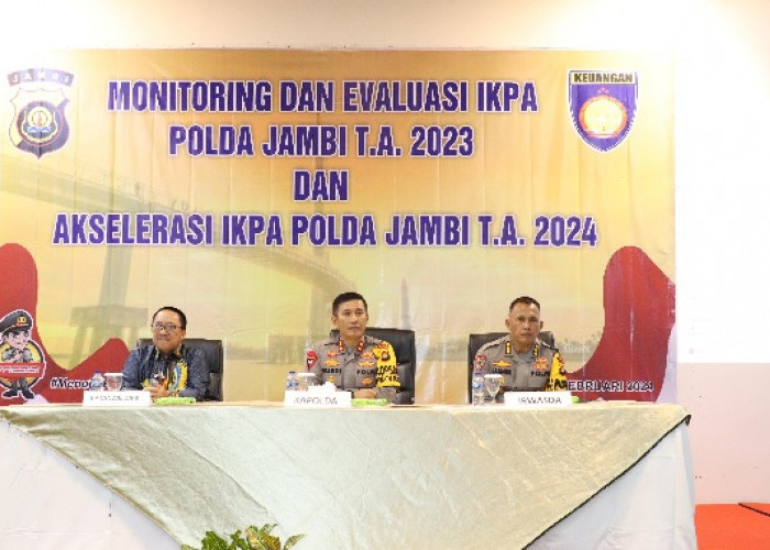 Kapolda Jambi Buka Kegiatan Monitoring dan Evaluasi IKPA T.A 2023 dan Akselerasi IKPA Polda Jambi T.A 2024