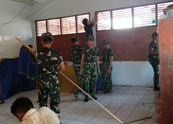 Karya Bakti Korem 042/Gapu Sentuh Anak Yatim di Jambi Selatan