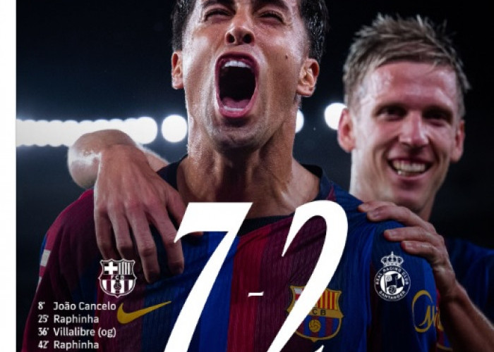 Barcelona Bantai Racing Santander 7-2, Terus Melaju Sempurna di Puncak Klasemen