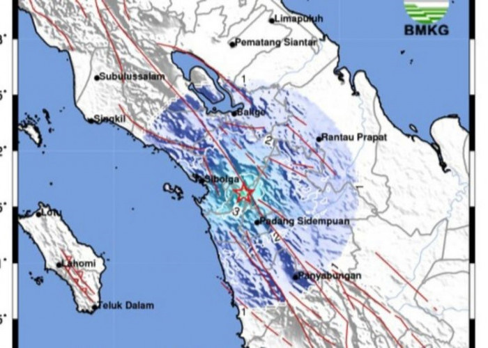 Gempa Magnitudo 4,5 Guncang Sibolga, Getaran Hingga Sampai Padang Sidempuan