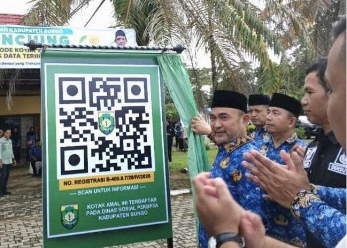 Pemda Bungo Wajibkan Kotak Amal Pakai Barcode
