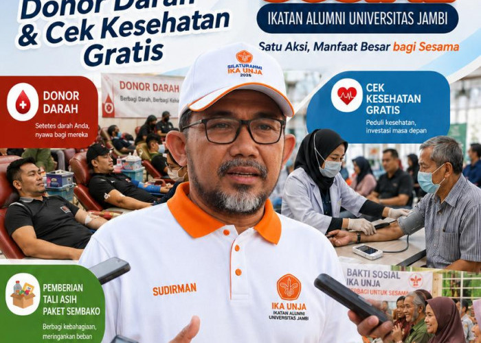 Besok,Bakti Sosial IKA UNJA Digelar, Sudirman : “Hadirkan Kolaborasi Alumni & Mitra Strategis untuk Masyarakat