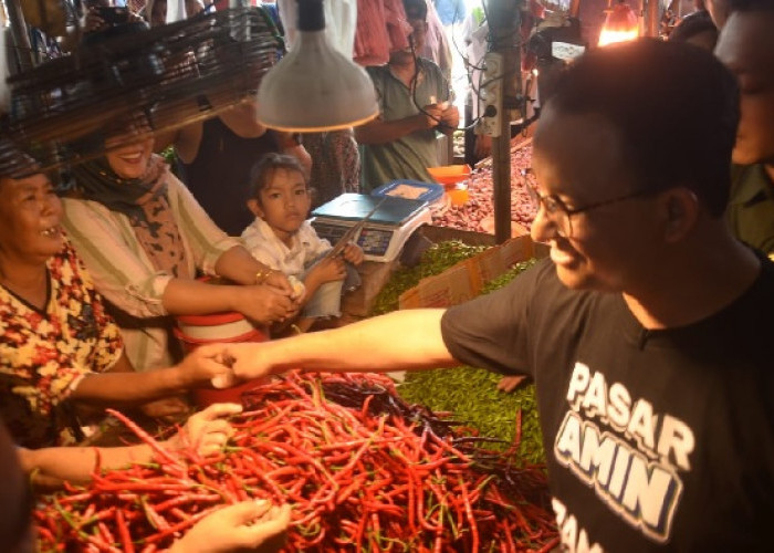 Anies Sambangi Pedagang di Pasar Angso Duo Jambi, Sy Fasha: Amin Target Menang di Jambi 60 Persen