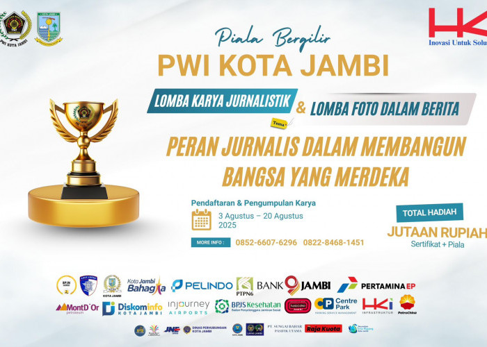 Buruan Daftar ! PWI Kota Jambi Buka Lomba Karya Jurnalistik dan Lomba Foto Dalam Berita