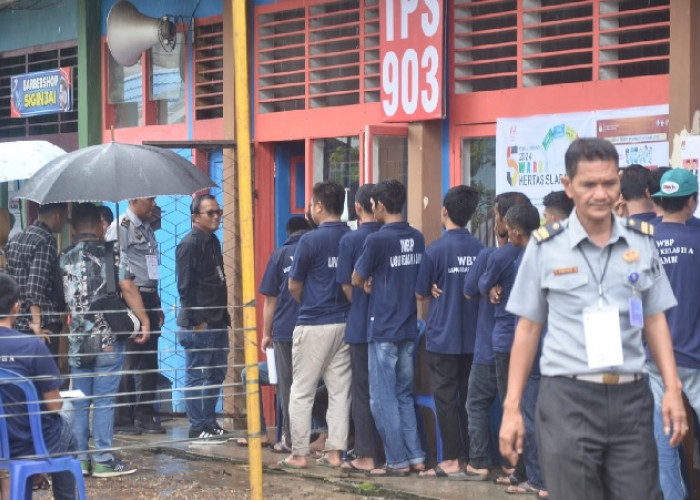 Ribuan Napi di Lapas Jambi Ikuti Pencoblosan di Dalam Lapas