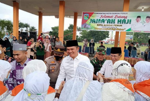 47 Jamaah Haji Asal Sungai Penuh Sampai di Kampung