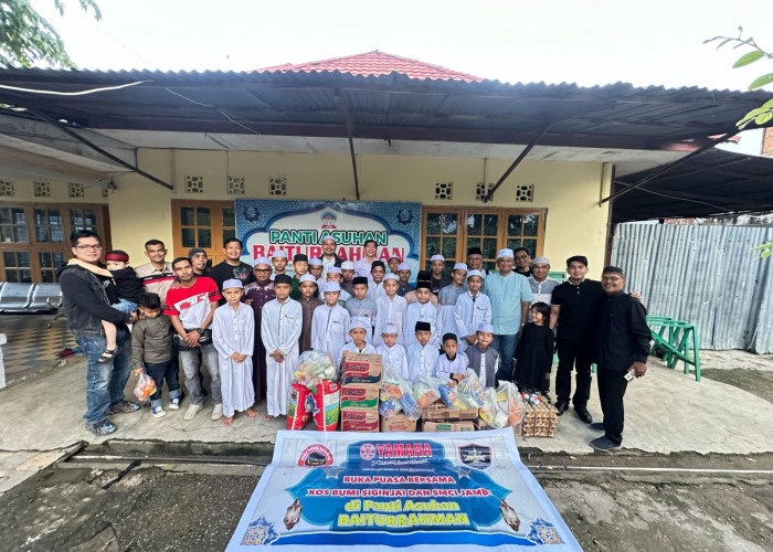 Yamaha Xmax Owner Sumatera Bumi Siginjai Jambi Gelar Buker dan Santunan ke Anak Yatim Piatu