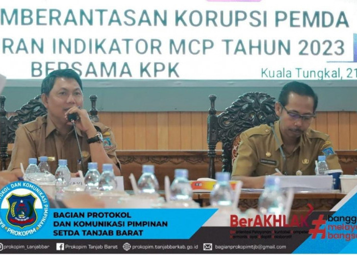 Wabup Tanjabbar Ikuti Rakor Pimpinan Kementerian/Lembaga Program Pemberantasan Korupsi Pemda