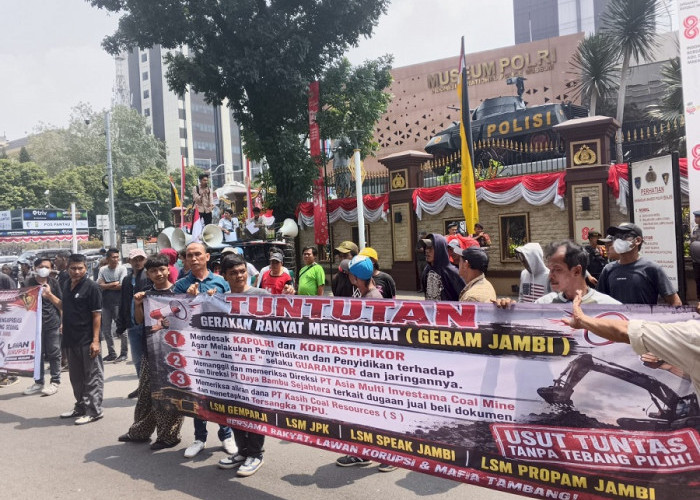 GERAM Jambi Laporkan Dugaan Tambang Batu Bara Ilegal ke Mabes Polri