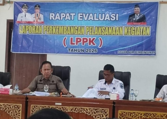 Wabup H A Khafid Pimpin Rapat Evaluasi LPPK 2026 Lingkup Pemkab Merangin