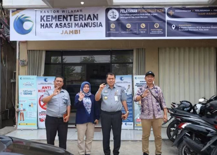 Kabut Asap Jadi Perhatian, Kanwil Kemenkum Jambi lakukan Koordinasi dengan Dinas Kesehatan dan Kanwil HAM