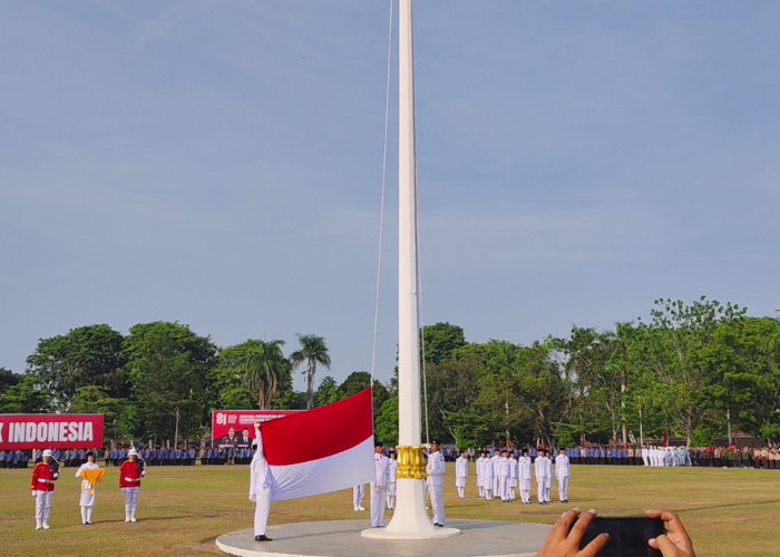 Paskibraka Provinsi Jambi Sukses Kibarkan Sang Merah Putih di HUT RI ke 81 
