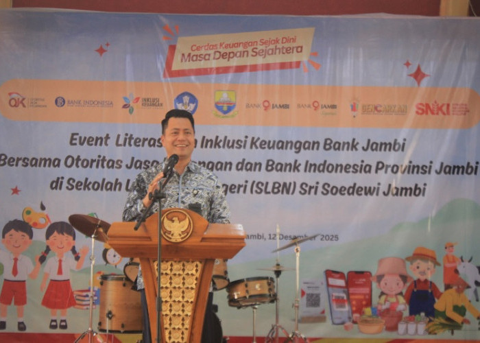 Event Literasi dan Inklusi Keuangan Bank Jambi dan OJK Provinsi Jambi di SLB Negeri Sri Soedewi Jambi