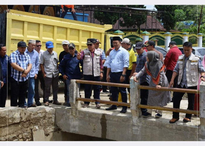 Wako Ahmadi Tinjau Dampak Banjir Bandang Kecamatan Kumun Debai