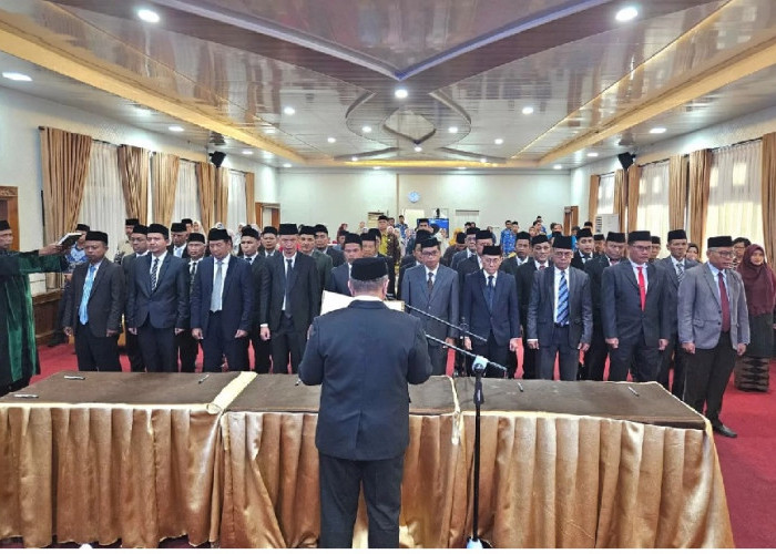 Kakanwil Kemenag Jambi Mahbub Daryanto Lantik 32 Pejabat Fungsional Baru, Berikut Nama-Namanya