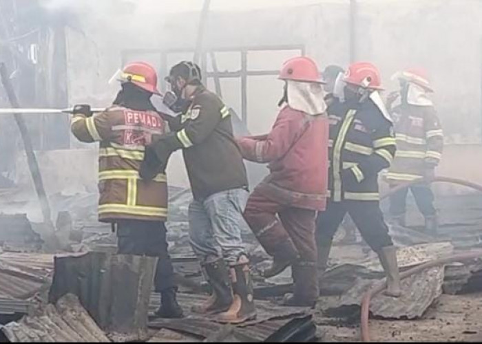 3 Jam Lebih Petugas Berjibaku Padamkan Api, 19 Rumah Terbakar