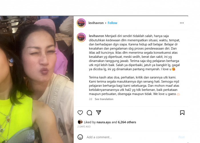 Instagram Keisya Masih Non Aktif, Ibunda: Semoga Menjadi Pelajaran Bagi Kami Sekeluarga