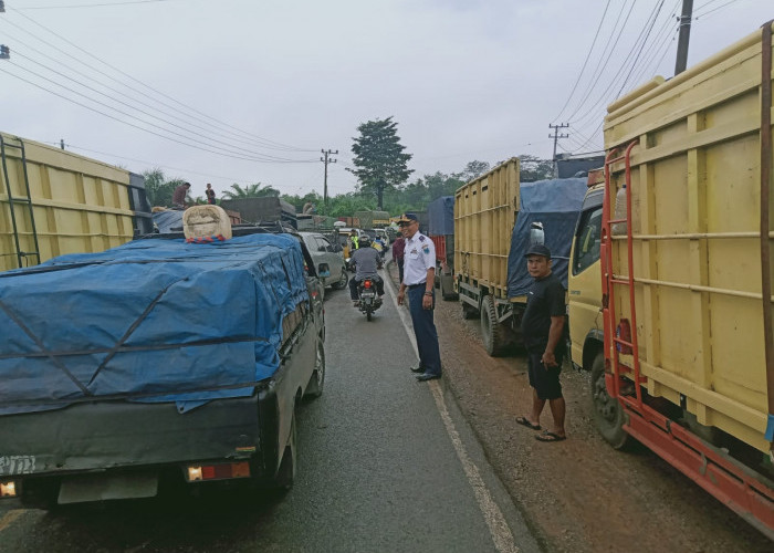  Macet Parah di Jalur Muara Bulian-Tembesi Viral di TikTok