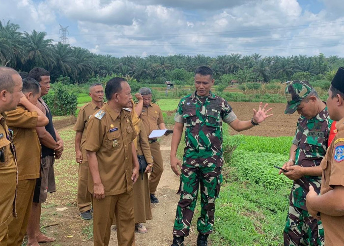 Wabup H A Khafid dan Dandim 0420/Sarko, Survei Rencana Lahan Unit Kompi Produksi