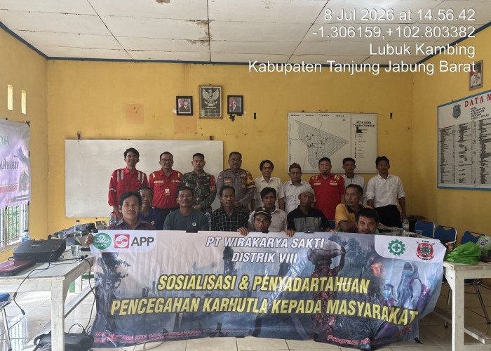 Cegah Karhutla, PT WKS Sosialisasi di Kecamatan Renah Mendaluh