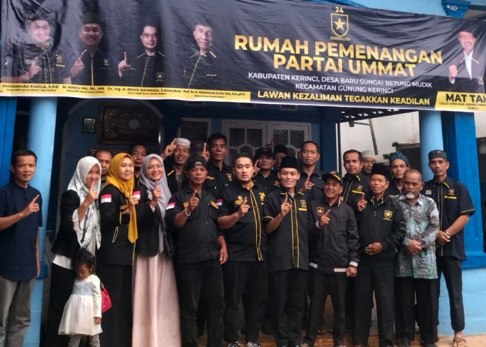 DPD Partai Ummat Kerinci Siap All Out Menangkan Tafyani-Ezi