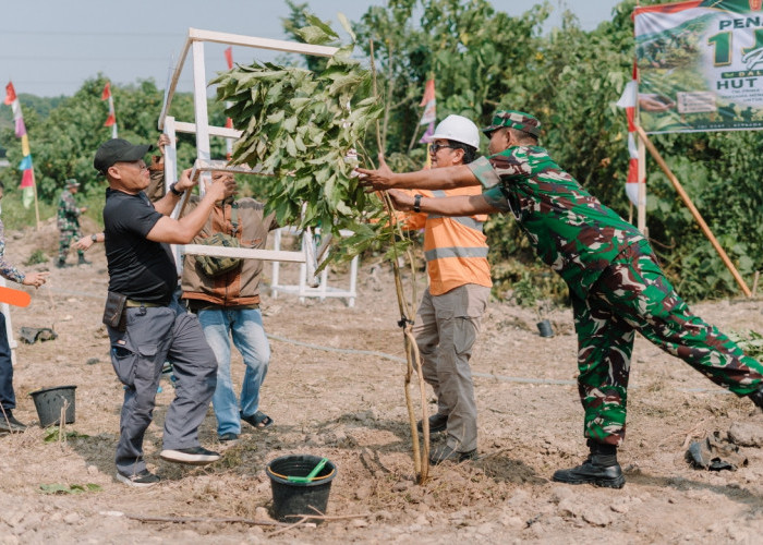 Kawasan RTH PT SAS Jadi Lokasi Gerakan Penanaman 1 Juta Pohon HUT TNI ke-81