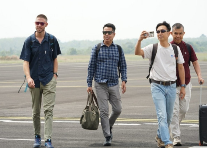 Pemkab Merangin Sambut Kedatangan Tim Evaluator UNESCO di Bandara Muaro Bungo