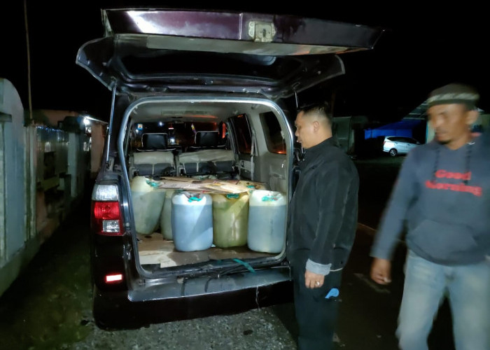 Pelangsir BBM Bersubsidi Pertalite Ditangkap, 23 jerigen Diamankan Polres Kerinci