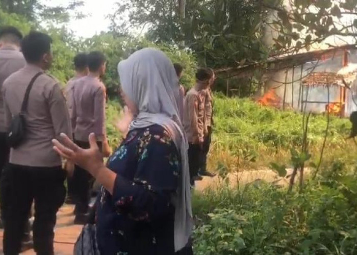 Polresta Jambi Razia dan Bakar 3 Basecamp Narkoba di Kota Jambi 