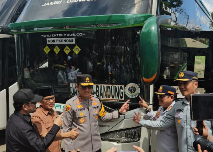 Dukung Mudik Aman, Kepala Jasa Raharja Jambi Hadiri Pelepasan Program Mudik Presisi Bersama Kapolda
