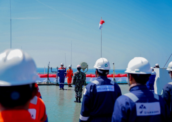 Upacara HUT RI Ke-78 di Kapal FSO Pertamina Abherka, Gelorakan Semangat Jaga Ketahanan Energi Nasional
