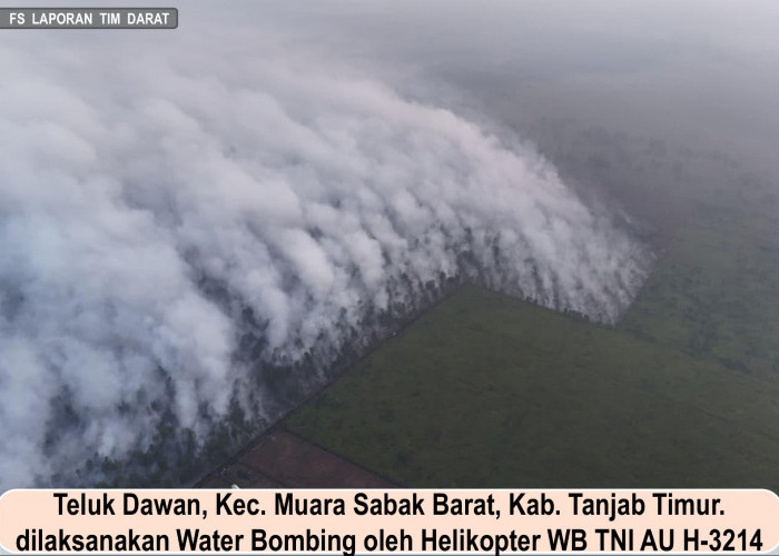 Polda Jambi Intensifkan Patroli Udara dan Water Bombing Tangani Karhutla