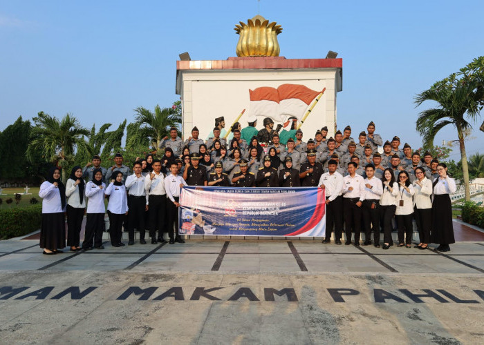 Peringati Hari Bhakti Pengayoman ke-80, Kemenkumham Jambi Tabur Bunga di TMP Satria Bhakti