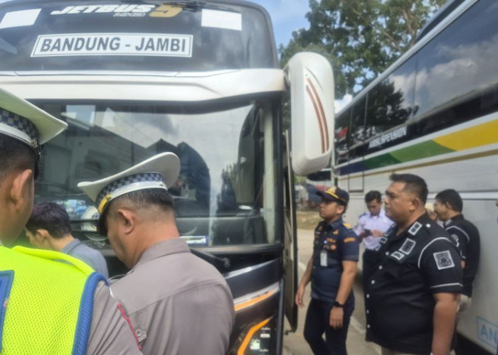 BPTD Gelar Inspeksi Keselamatan Puluhan Bus di Terminal Jambi