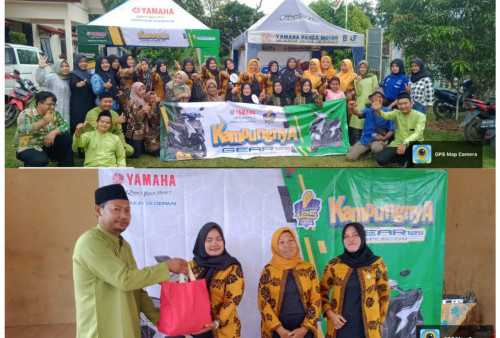 Warga Desa Sumber Agung Gasspoll  Yamaha Gear Setelah Meracik Bumbu Nasgor   