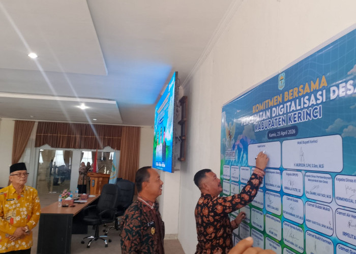 Dorong Digitalisasi Desa, Pemkab Kerinci Hadirkan Pelayanan Publik Modern dan Transparan