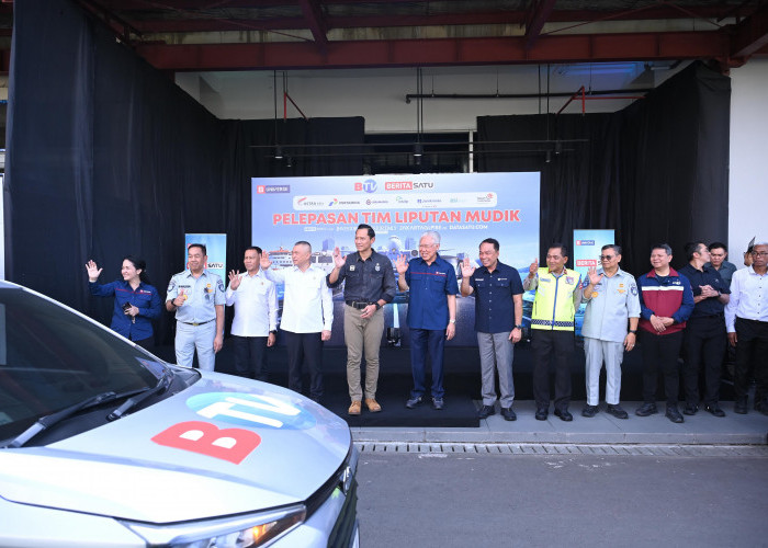 Jasa Raharja Hadiri Pelepasan Tim Liputan Mudik B-Universe 2026, Dukung Informasi Publik yang Akurat