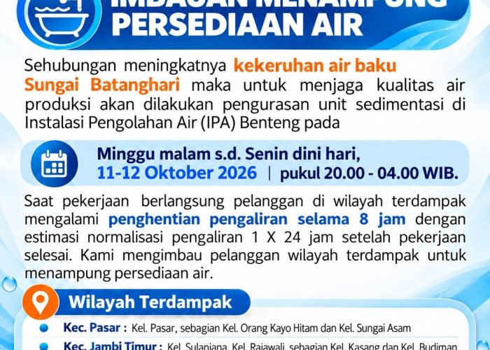 Jaga Kualitas Air di Tengah Keruhnya Batanghari, Tirta Mayang Kuras IPA Benteng