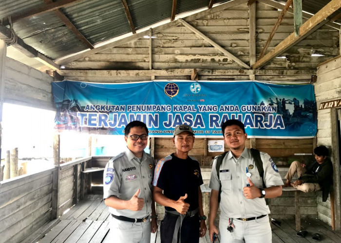 Jasa Raharja Jambi Cek Operasional Kapal Penyebrangan di Pelabuhan H Abbas Kuala Tungkal