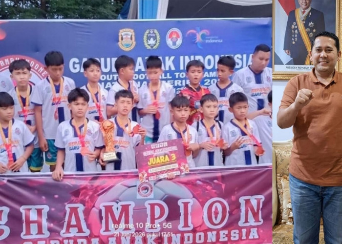 Salut dan Bangga, Bupati M Syukur Apresiasi SSB Batang Merangin Raih Juara 3 Seri Nasional