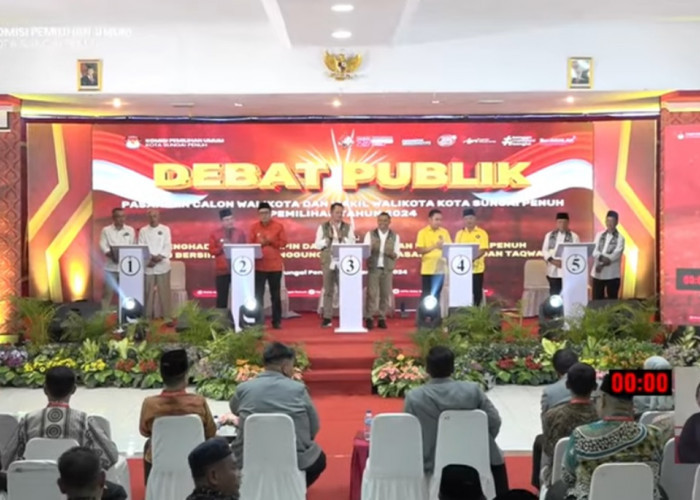 Meski Ada Eforia Tim Pendukung, Debat yang Digelar KPU Sungai Penuh Tetap Berlangsung Tertib dan Sukses